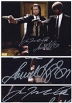 John Travolta and Samuel L. Jackson Signed 14 x 11 Photo From Pulp Fiction